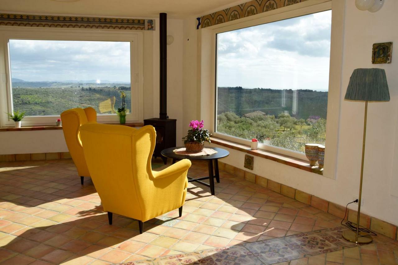 Villa Immersa In Oliveto Vista Mare Sciacca Eksteriør billede