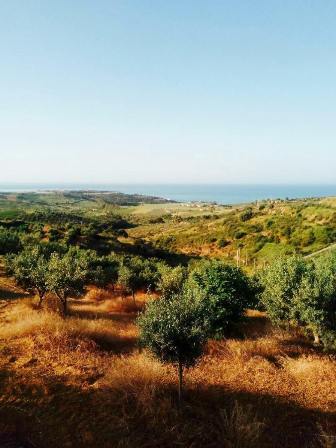 Villa Immersa In Oliveto Vista Mare Sciacca Eksteriør billede